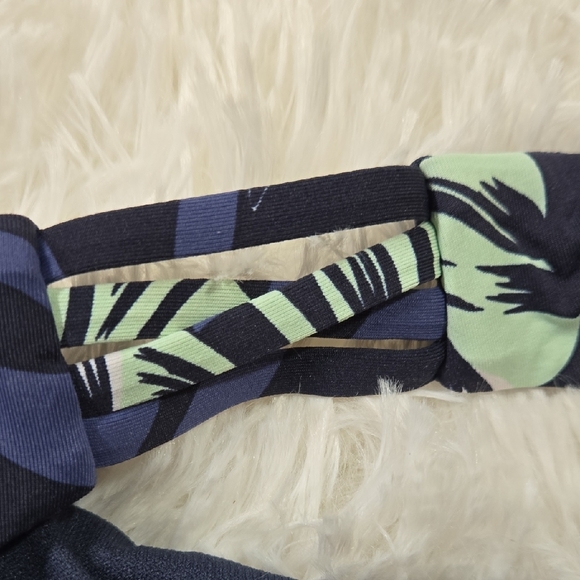 Roxy Navy and Mint Leaf Print Bikini - Picture 7 of 7